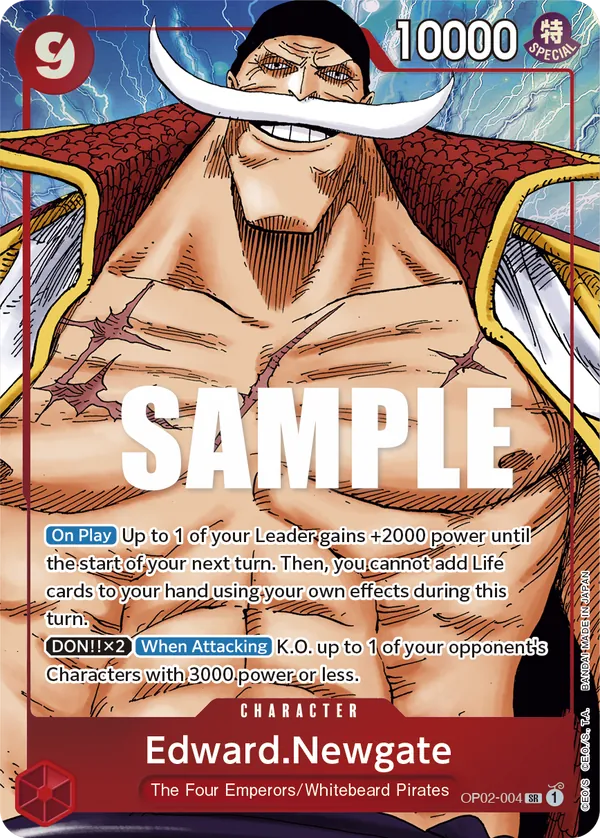Edward.Newgate - OP02-004 - Alternate Art Edward.Newgate - OP02-004 - Alternate Art