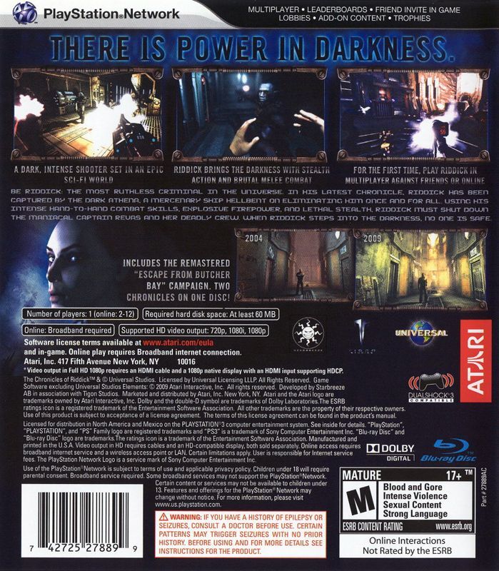 The Chronicles of Riddick: Assault on Dark Athena - PS3