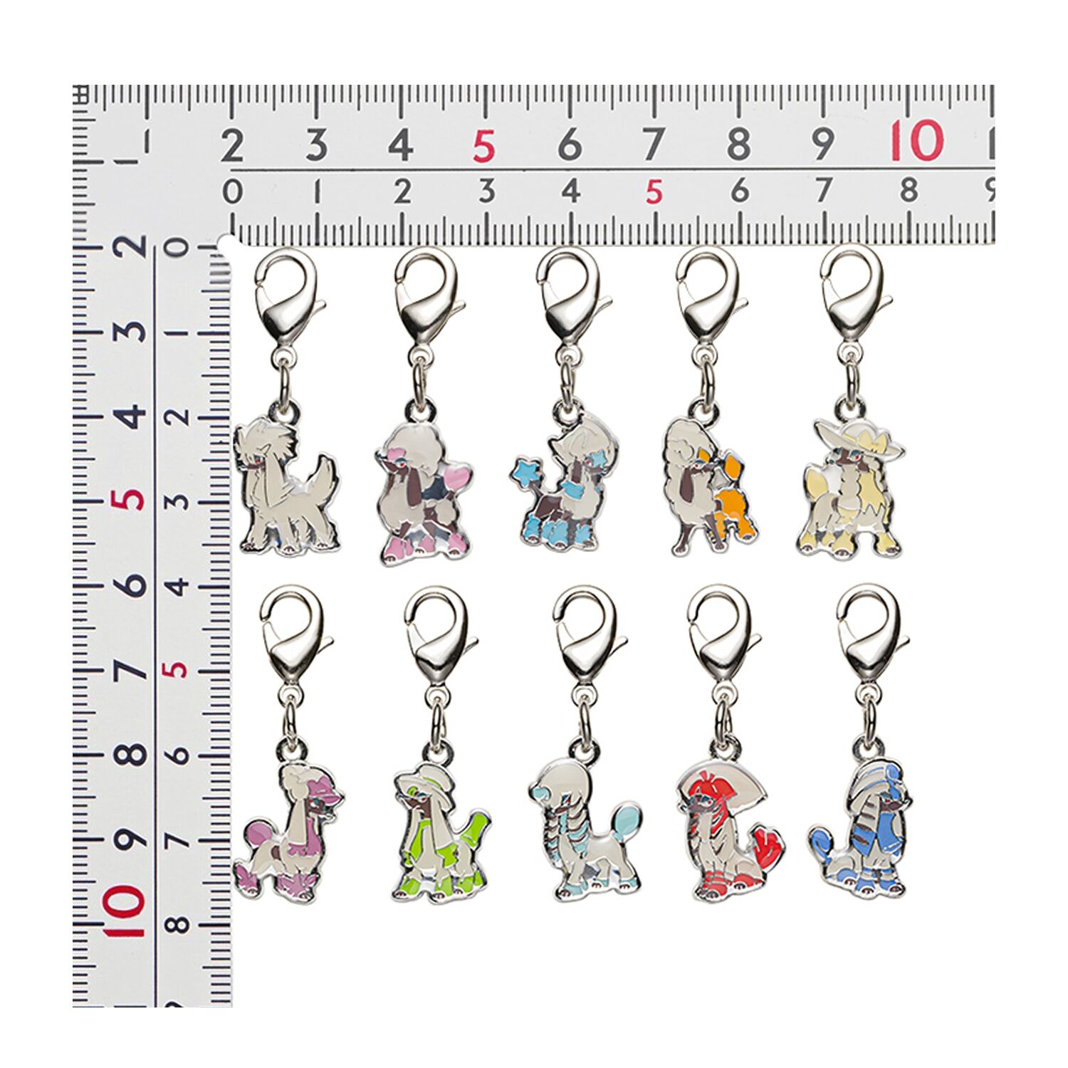 Pokemon Center - Furfrou Schlüsselanhänger - 10 Stück