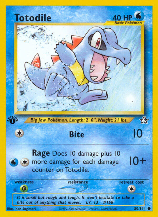 Totodile - 80/111 - 1st Edition - EN
