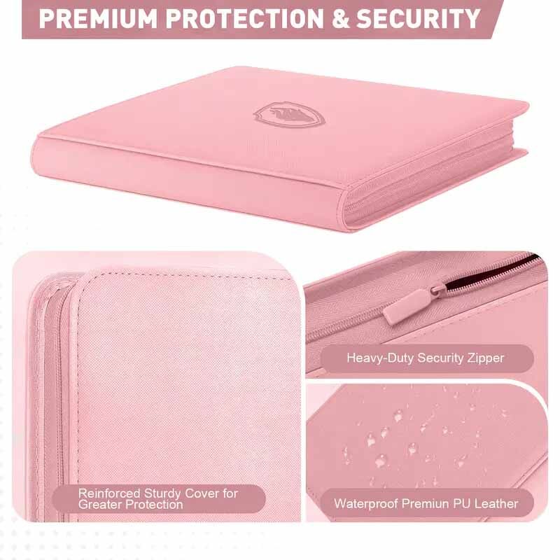 ZipBinder Ordner 12-Pocket Pink (480 Cards)