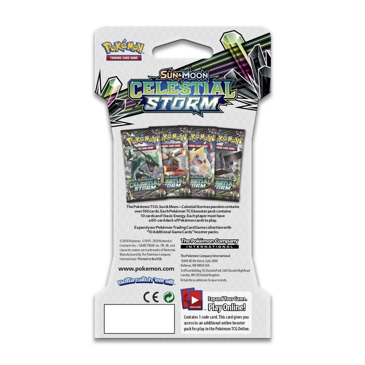 Pokémon TCG: Sun & Moon Celestial Storm Sleeved Booster Pack (10 Cards) - EN