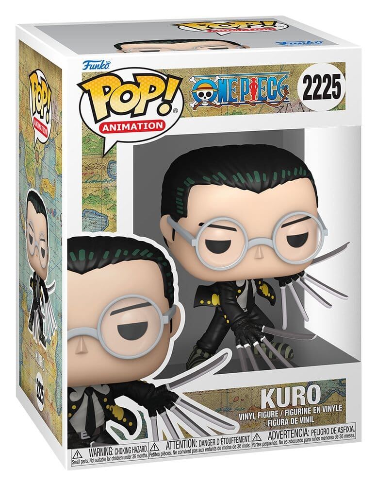 One Piece POP! #2225 Animation Vinyl Figur Kuro 9 cm One Piece POP! #2225 Animation Vinyl Figur Kuro 9 cm