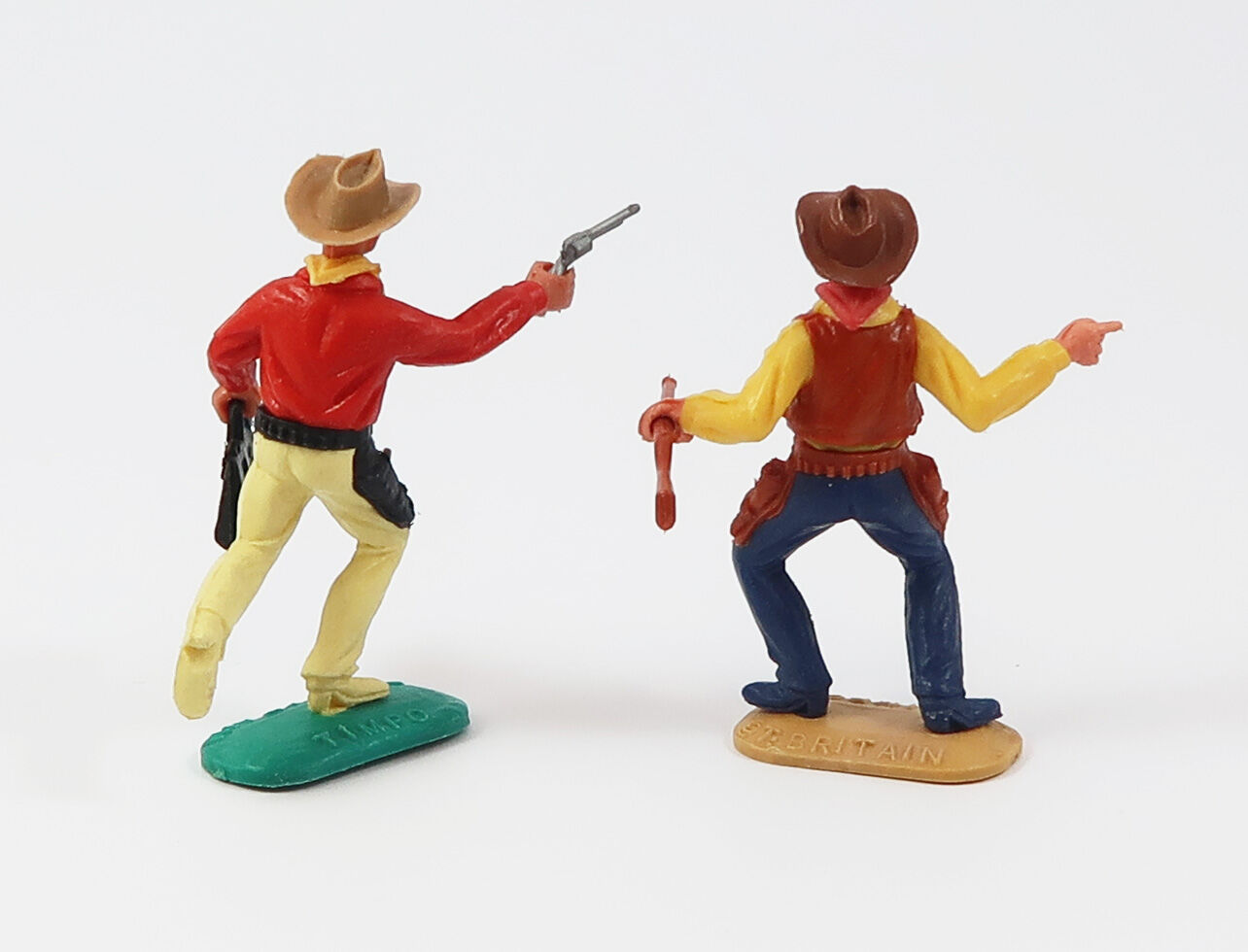 Timpo 2 Cowboys mit Gewehr und Tasche
