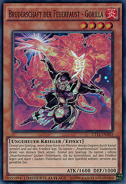 Bruderschaft der Feuerfaust - Gorilla - Yu-Gi-Oh!