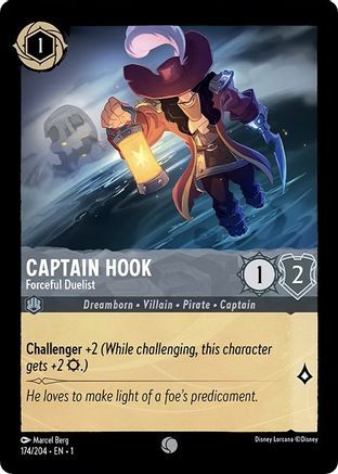 Captain Hook - Forceful Duelist - 174/204 - EN