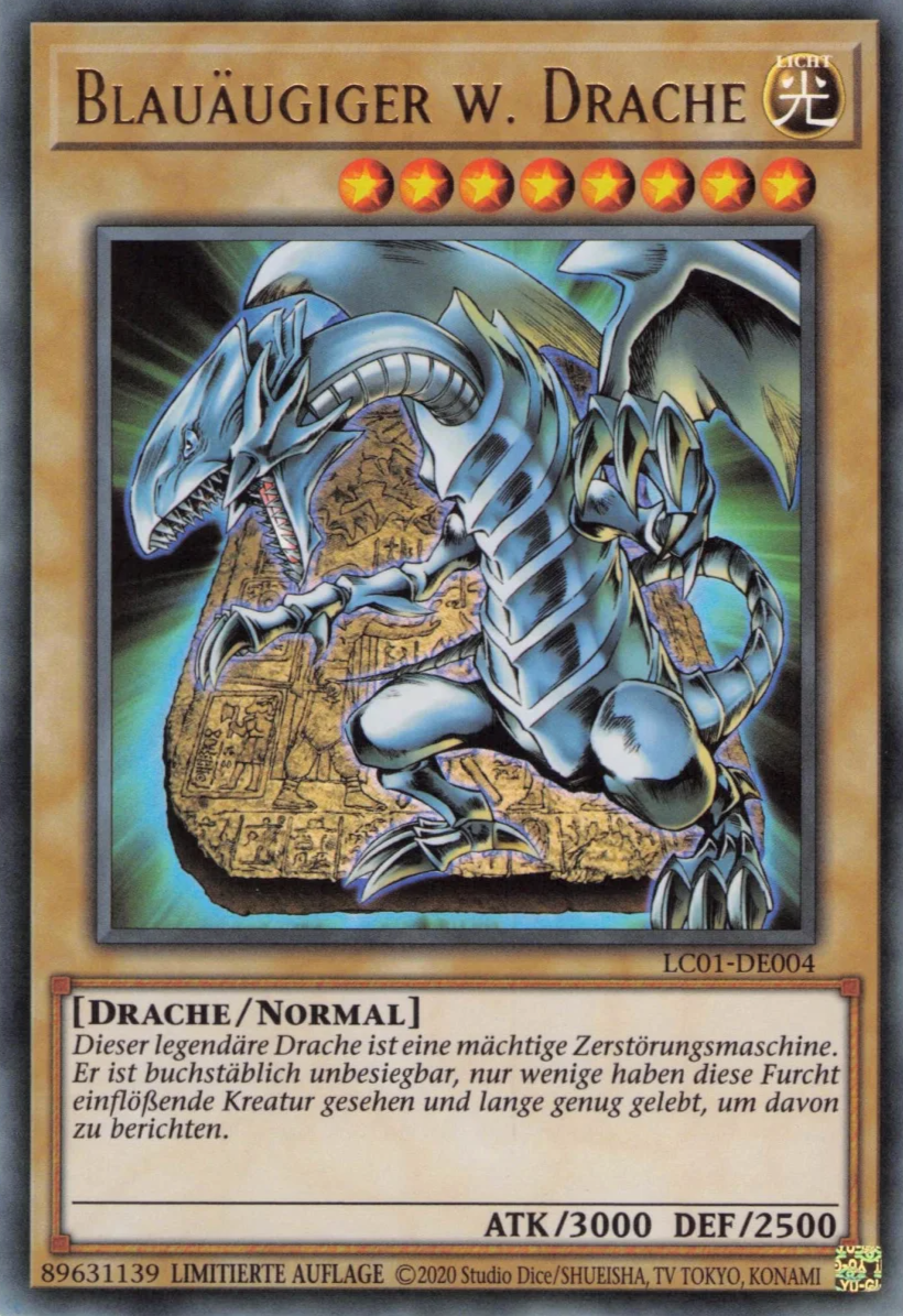 Blauäugiger w. Drache - LC01-DE004 - Ultra Rare Blauäugiger w. Drache - LC01-DE004 - Ultra Rare
