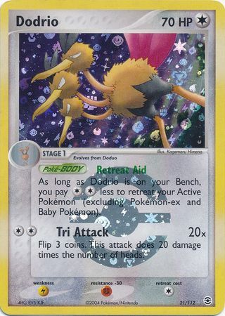 Dodrio - 21/112 - Reverse Holo - EN Dodrio - 21/112 - Reverse Holo - EN