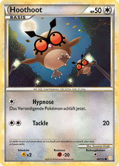 Hoothoot - 66/123 - Reverse Holo - Pokémon TCG - Near Mint