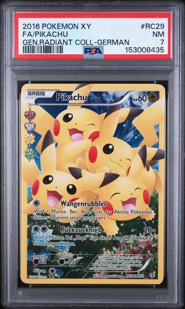 Pikachu #rc29 - XY Generations Radiant Collection - PSA 7 NM - Pokemon