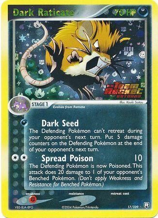 Dark Raticate - 17/109 - Reverse Holo - EN Dark Raticate - 17/109 - Reverse Holo - EN