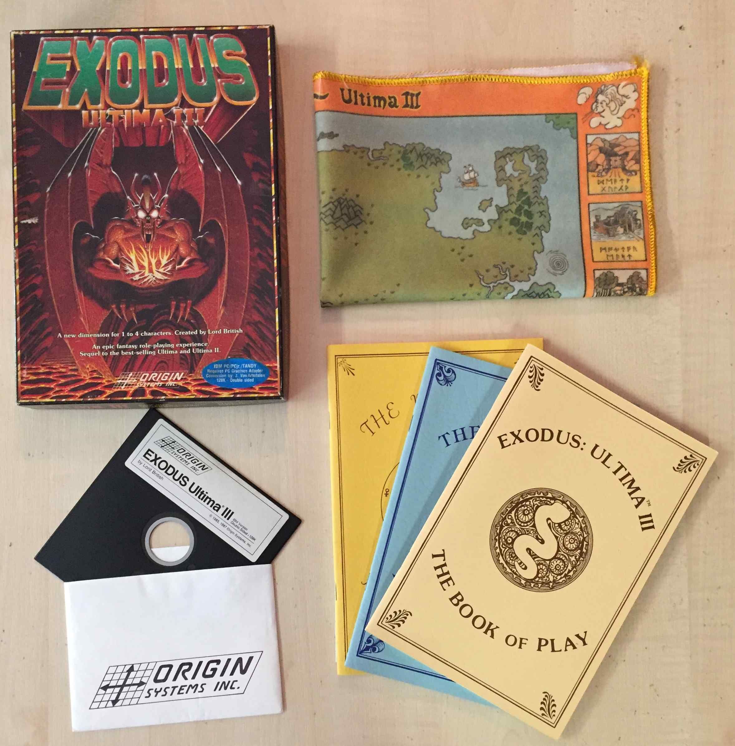 Ultima III Exodus Original PC Game 1987