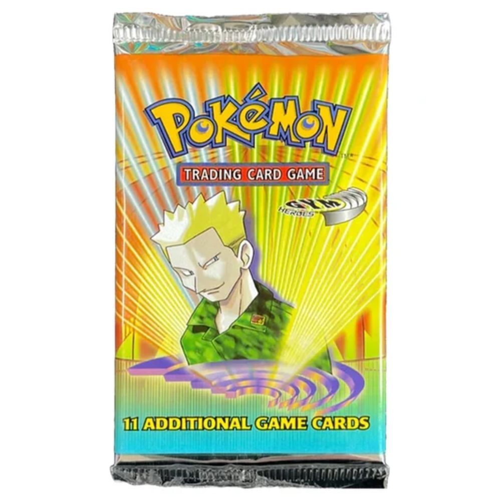 Pokémon TCG: WOTC Gym Heroes Unlimited Booster Pack Lt. Surge (Light) - EN