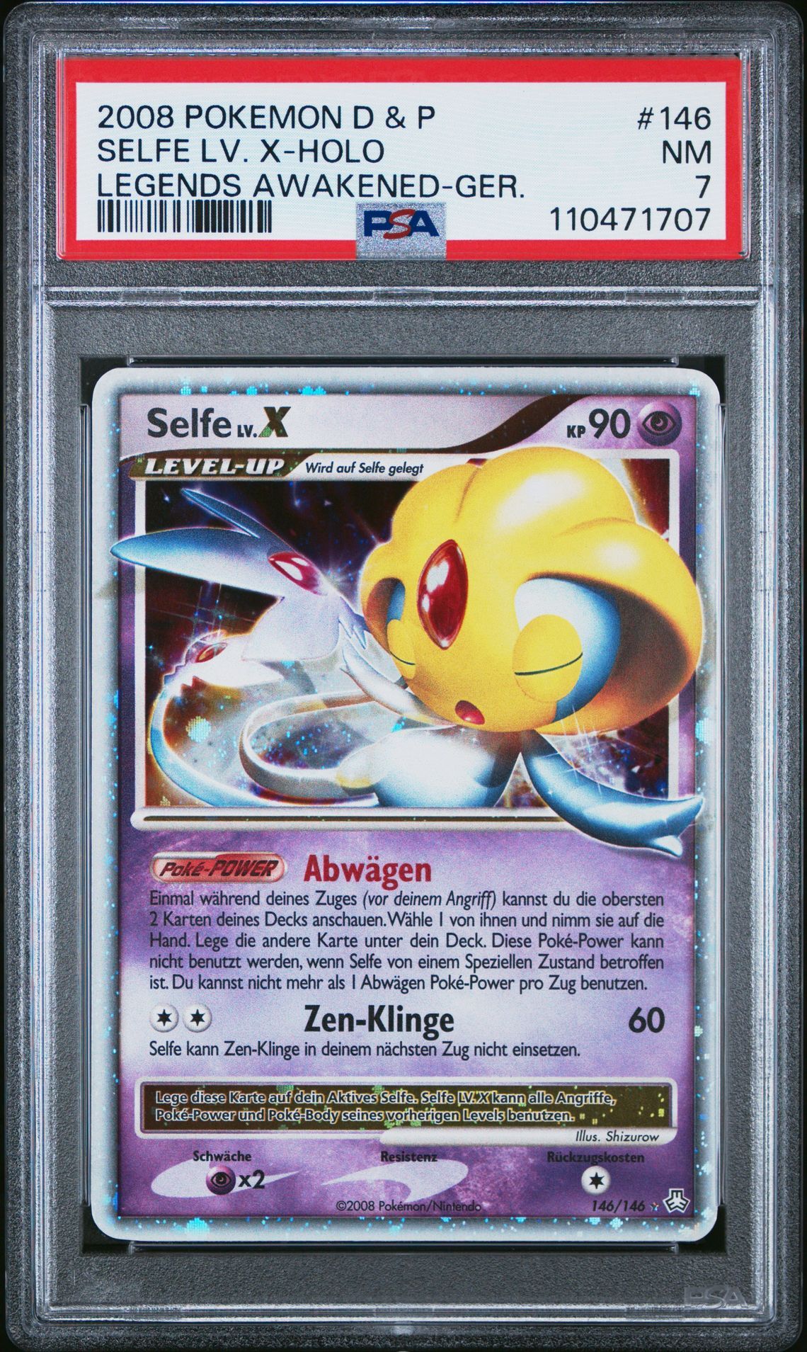 2008 POKEMON DIAMOND & PEARL LEGENDS AWAKENED 146 SELFE LV. X-HOLO GERMAN - PSA 7 NM - Pokémon 2008 POKEMON DIAMOND & PEARL LEGENDS AWAKENED 146 SELFE LV. X-HOLO GERMAN - PSA 7 NM - Pokémon