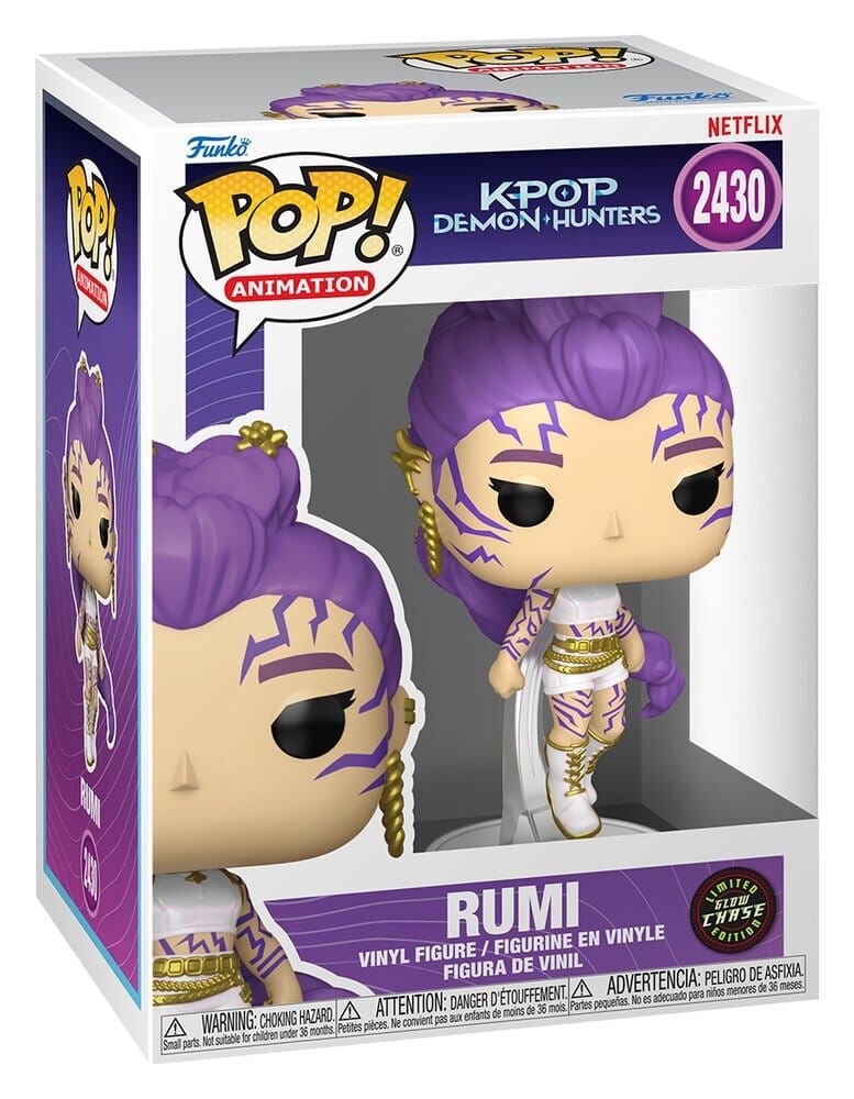 KPop Demon Hunters POP! Animation Vinyl Figur Rumi with Chase (Glow) 9 cm KPop Demon Hunters POP! Animation Vinyl Figur Rumi with Chase (Glow) 9 cm