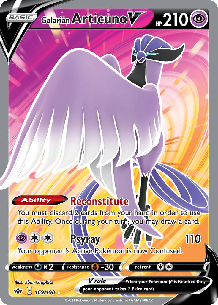 Galarian Articuno V - 169/198 - EN Galarian Articuno V - 169/198 - EN