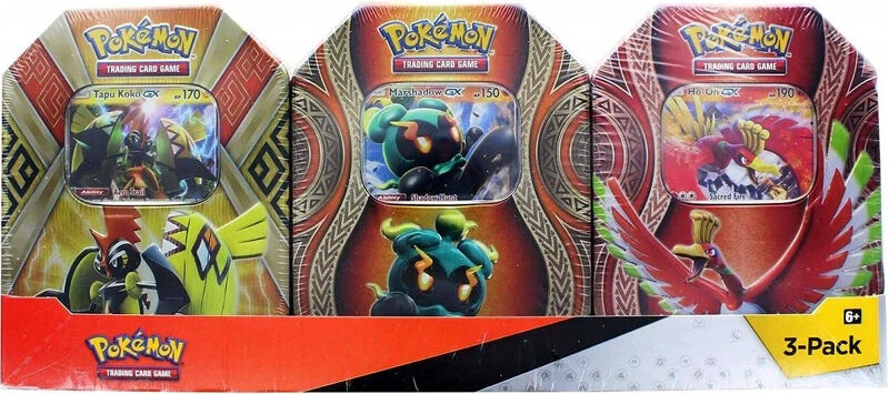 Pokémon Mysterious Powers Tin 3-Pack (Marshadow, Ho-Oh, Tapu Koko) - EN Pokémon Mysterious Powers Tin 3-Pack (Marshadow, Ho-Oh, Tapu Koko) - EN