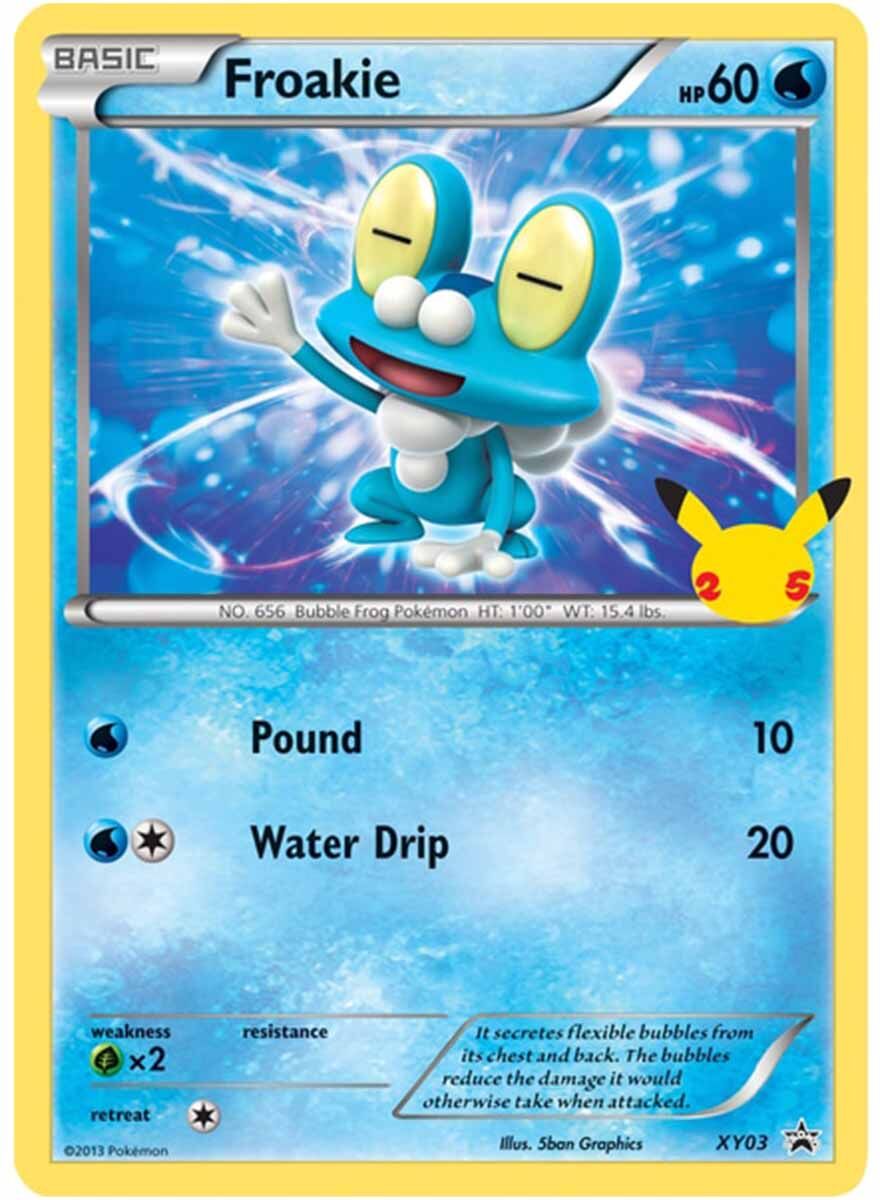 Pokémon 25th Anniversary Kalos Starters 3 Pack Jumbo Promos - EN
