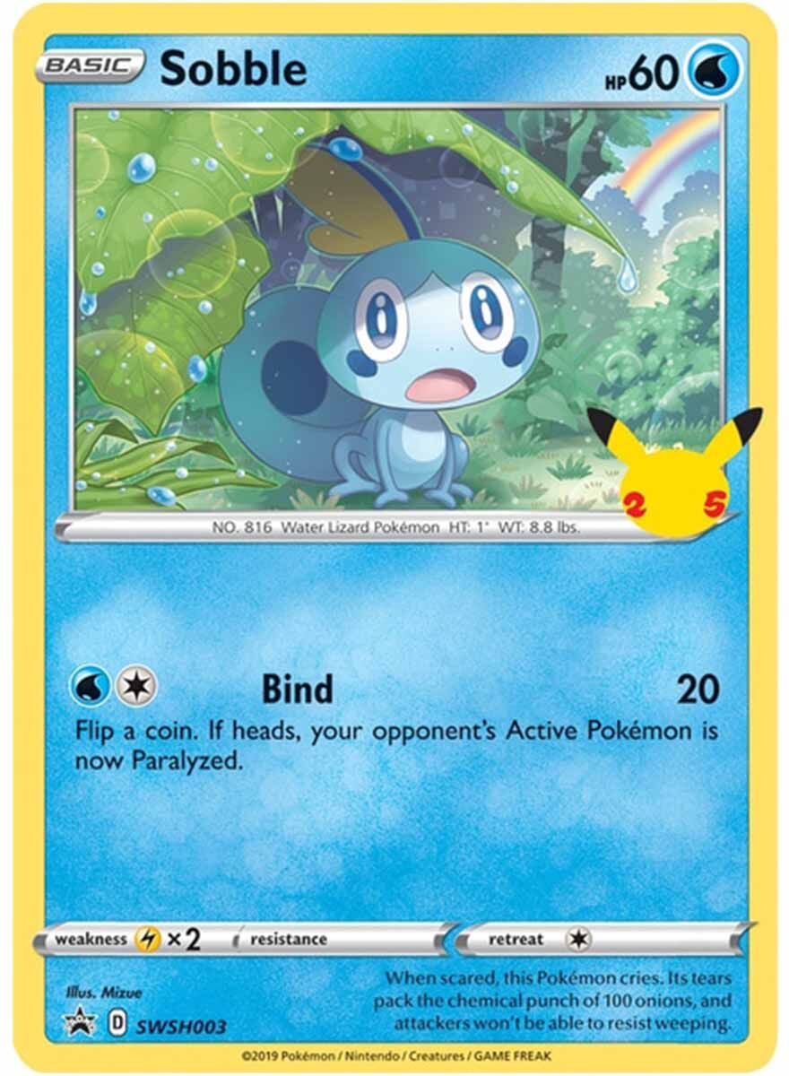 Pokémon 25th Anniversary Galar Starters 3 Pack Jumbo Promos - EN