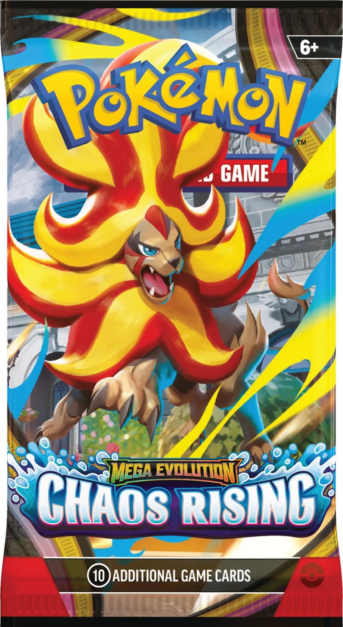 Pokémon TCG: Mega Evolution (ME04) - Chaos Rising 1 Random Booster Pack (10 Cards) - EN Pokémon TCG: Mega Evolution (ME04) - Chaos Rising 1 Random Booster Pack (10 Cards) - EN