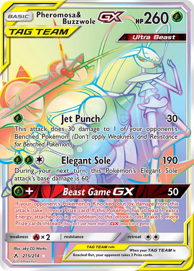 Pheromosa & Buzzwole-GX - 215/214 - EN Pheromosa & Buzzwole-GX - 215/214 - EN