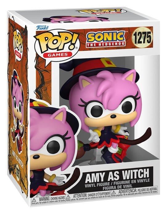 Sonic the Hedgehog POP! Games Vinyl Figur Amy on Broom 9 cm