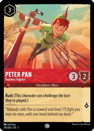 Peter Pan - Fearless Fighter - 119/204 - EN