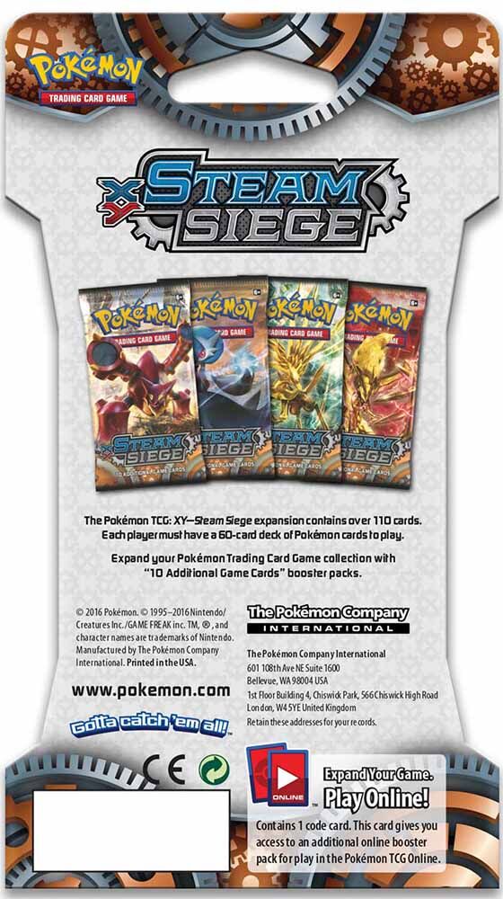 Pokémon XY Steam Siege Sleeved Booster - EN