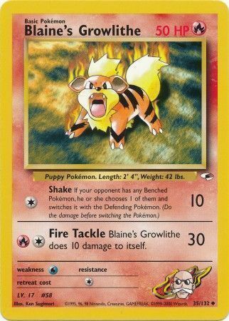 Blaine’s Growlithe - 35/132 - Unlimited - EN