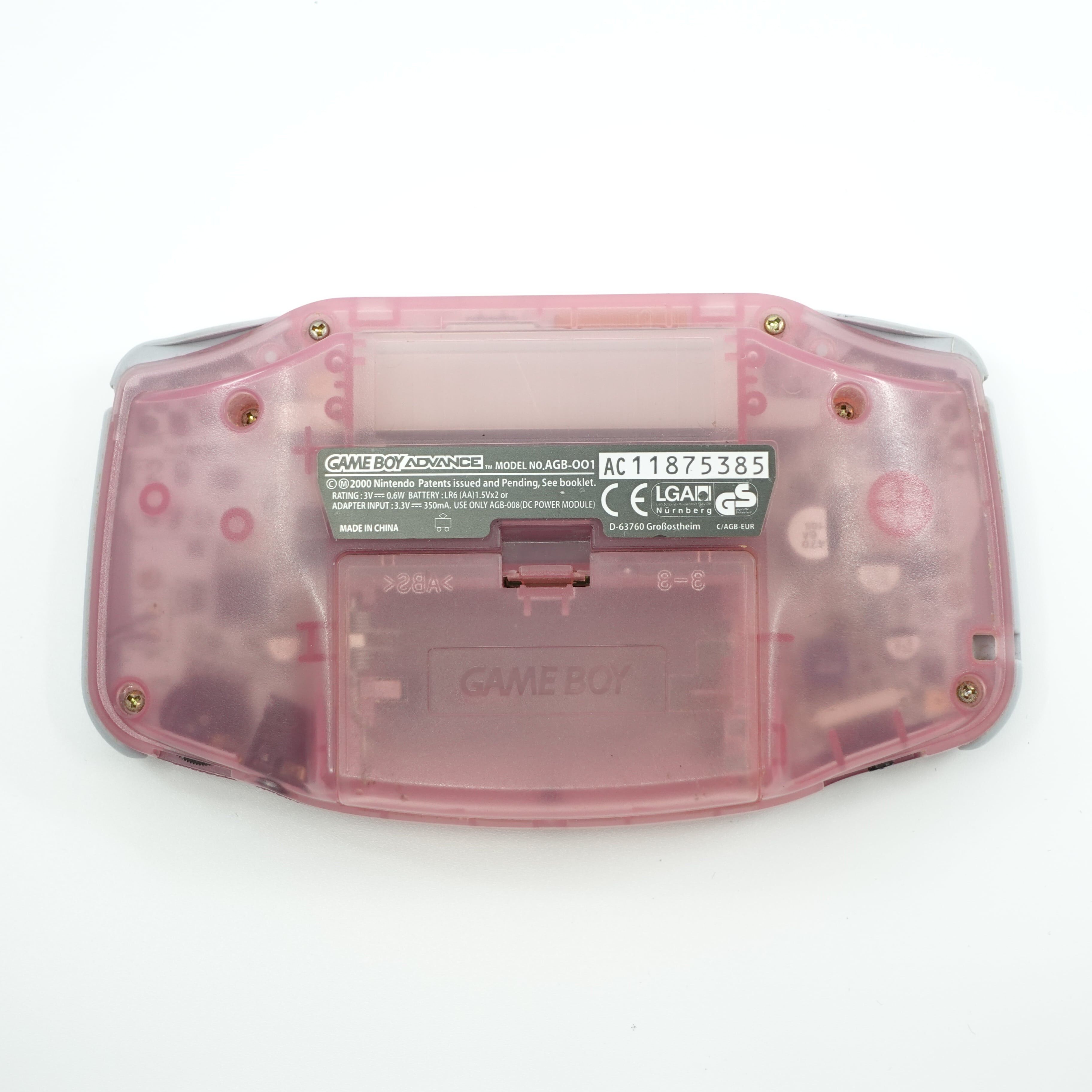 Game Boy Advance Pink