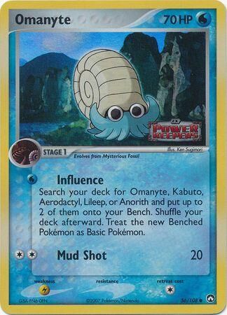 Omanyte - 56/108 - Reverse Holo - EN Omanyte - 56/108 - Reverse Holo - EN