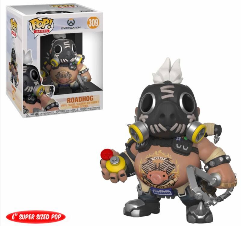 Overwatch Super Sized POP! Games Vinyl Figur Roadhog 15 cm Overwatch Super Sized POP! Games Vinyl Figur Roadhog 15 cm