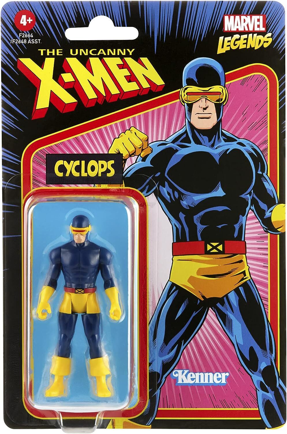 Marvel Legends Retro 375 Collection Cyclops Actionfigur - 9.5 cm