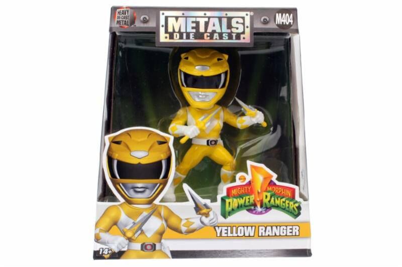 Power Rangers Metals Diecast Minifigur Yellow Ranger 10 cm