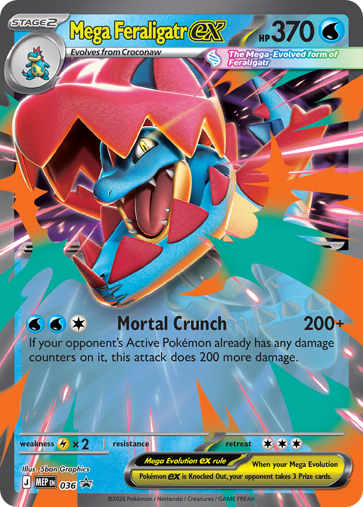 Mega Feraligatr ex - 036 - EN