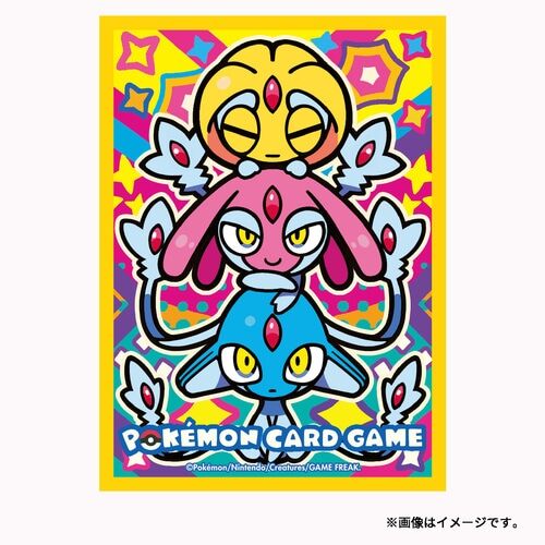 Pokemon Center Deck Sleeves Colorful Triple Uxie & Mesprit & Azelf