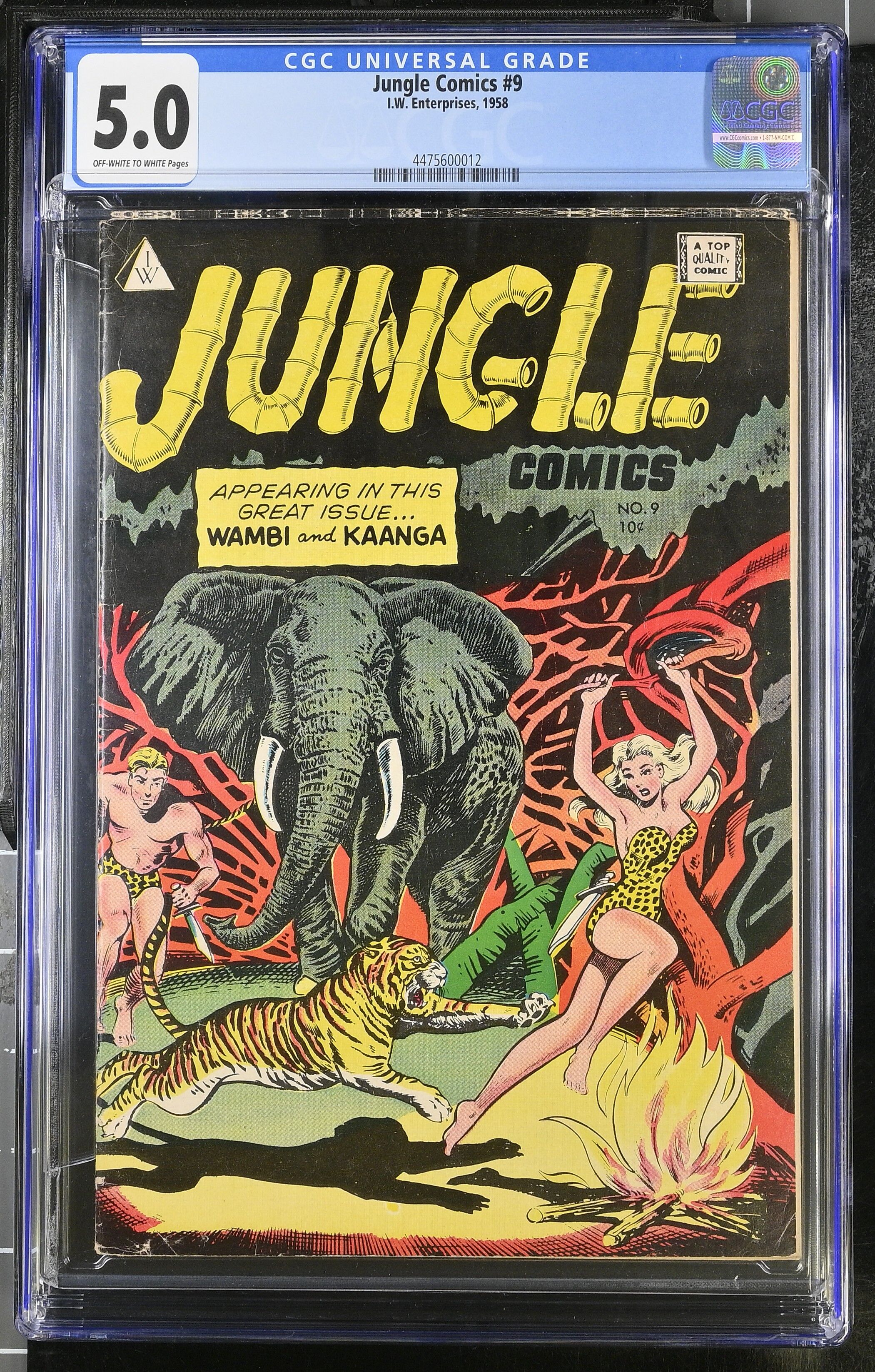 Jungle Comics #9 CGC 5.0 Jungle Comics #9 CGC 5.0