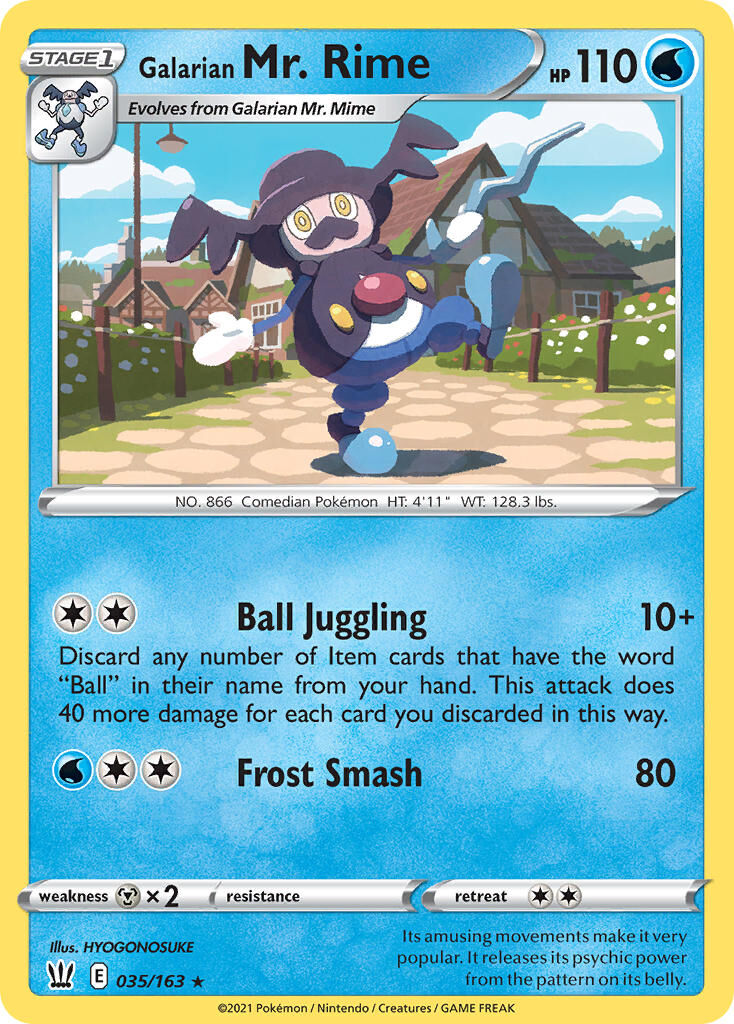 Galarian Mr. Rime - 035/163 - EN