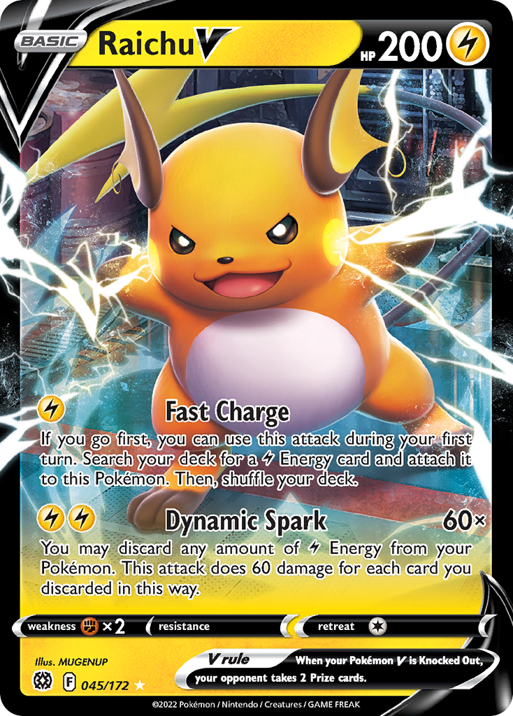 Raichu V - 045/172 - EN