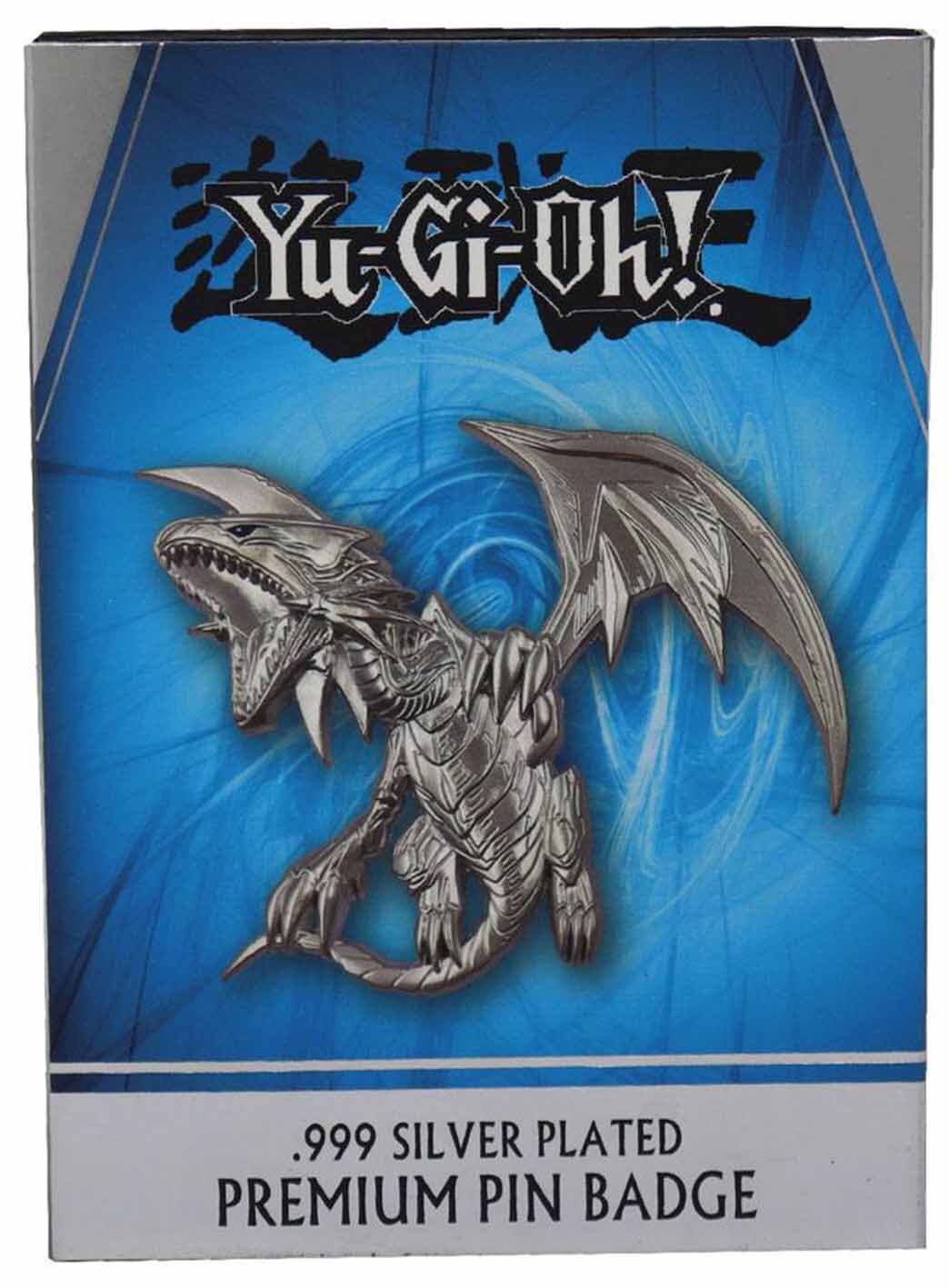 YU-GI-OH! Silver Plated Blue Eyes White Dragon XL Pin Badge YU-GI-OH! Silver Plated Blue Eyes White Dragon XL Pin Badge