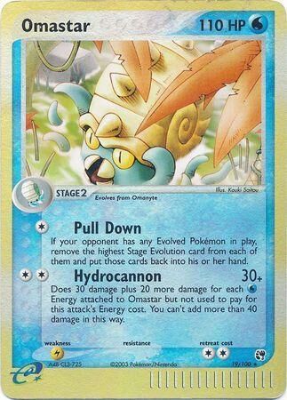 Omastar - 19/100 - Reverse Holo - EN