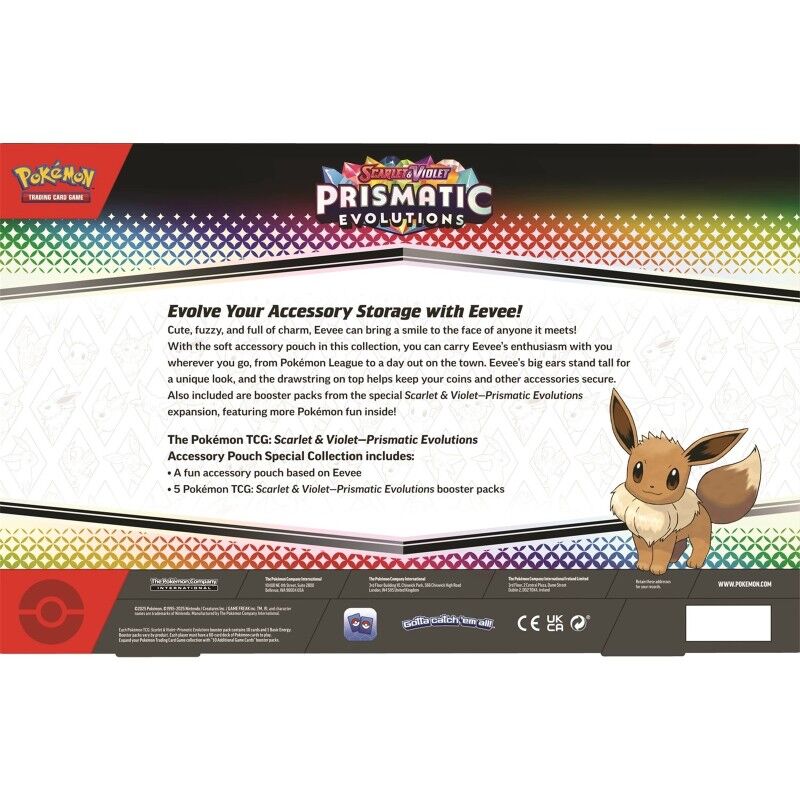 Pokémon TCG: Scarlet & Violet (SV08.5) - 'Prismatic Evolutions' Accessory Pouch Collection - EN
