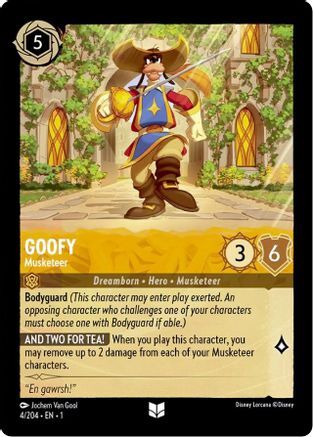 Goofy - Musketeer - 4/204 - EN Goofy - Musketeer - 4/204 - EN