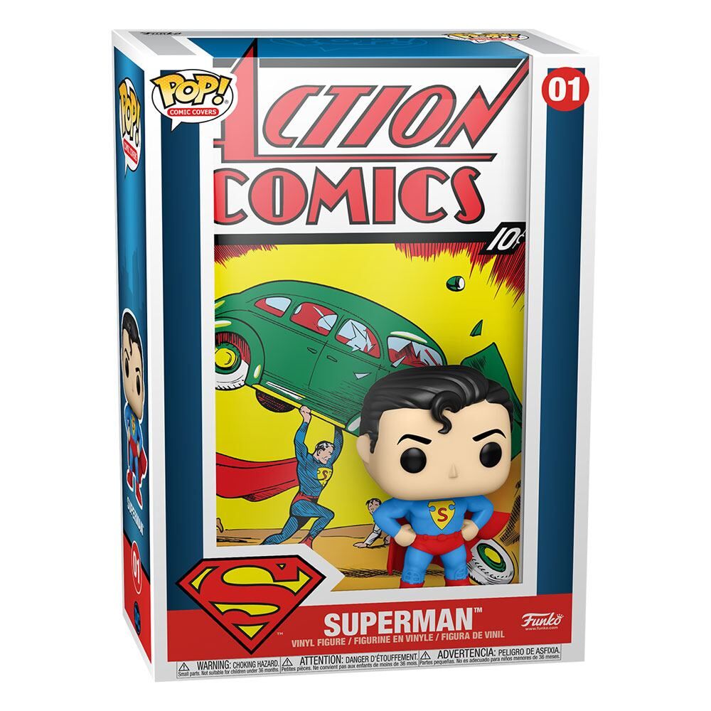 DC Comics POP! Comic Cover Vinyl Figur Superman Action Comic 9 cm DC Comics POP! Comic Cover Vinyl Figur Superman Action Comic 9 cm