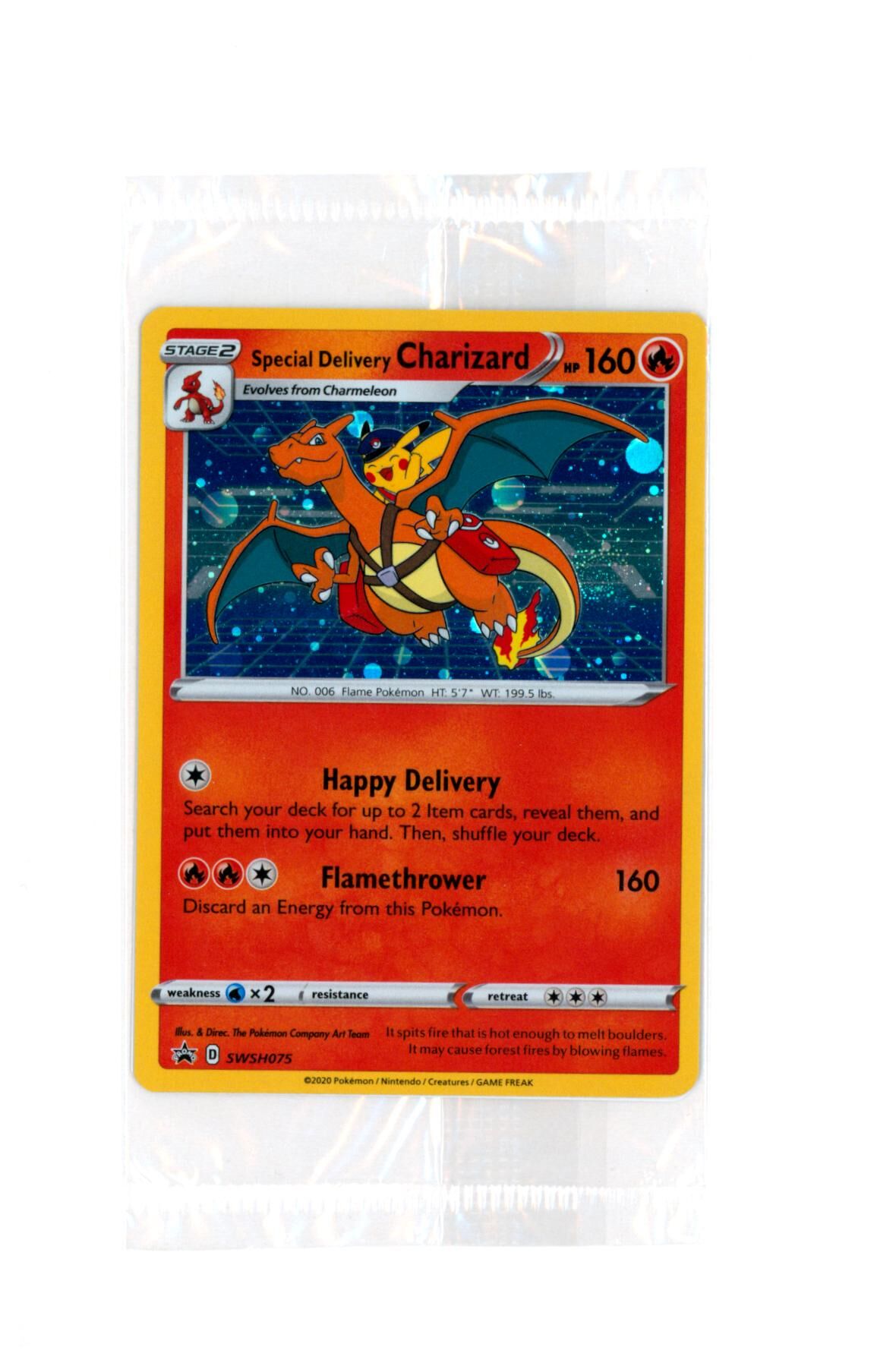 Special Delivery Charizard SWSH075 - Sword & Shield Promo Sealed - Pokémon TCG - EN