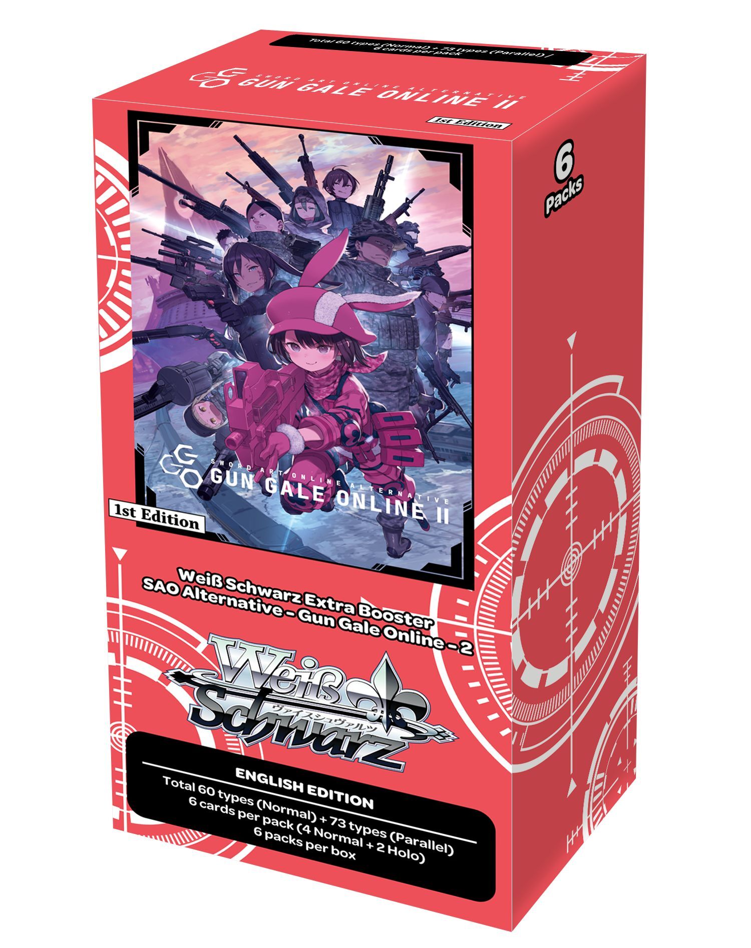 Sword Art Online Alternative Gun Gale Online II Extra Booster Display (6 Packs) - Weiss Schwarz TCG - EN
