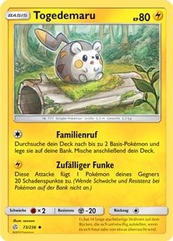 Togedemaru 073/236 - Pokémon TCG