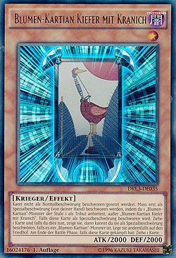 Blumen-Kartian Kiefer mit Kranich - Yu-Gi-Oh!