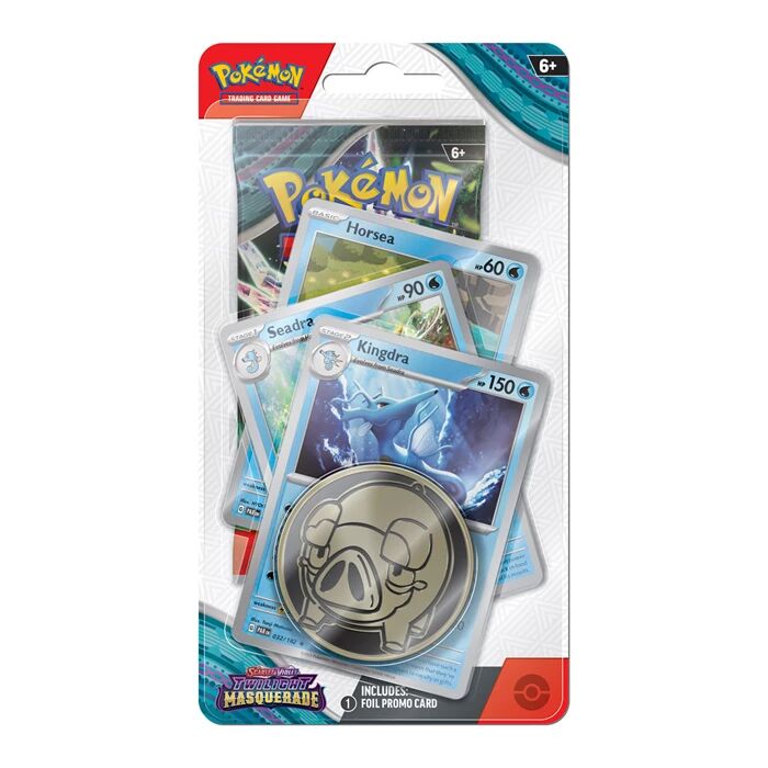 Pokémon TCG: Scarlet & Violet Twilight Masquerade Kingdra - Premium Checklane Blister - EN Pokémon TCG: Scarlet & Violet Twilight Masquerade Kingdra - Premium Checklane Blister - EN