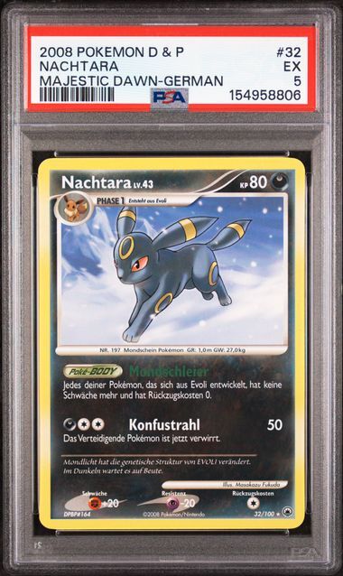 Nachtara #32 - Diamond & Pearl Majestic Dawn - PSA 5 EX - Pokemon